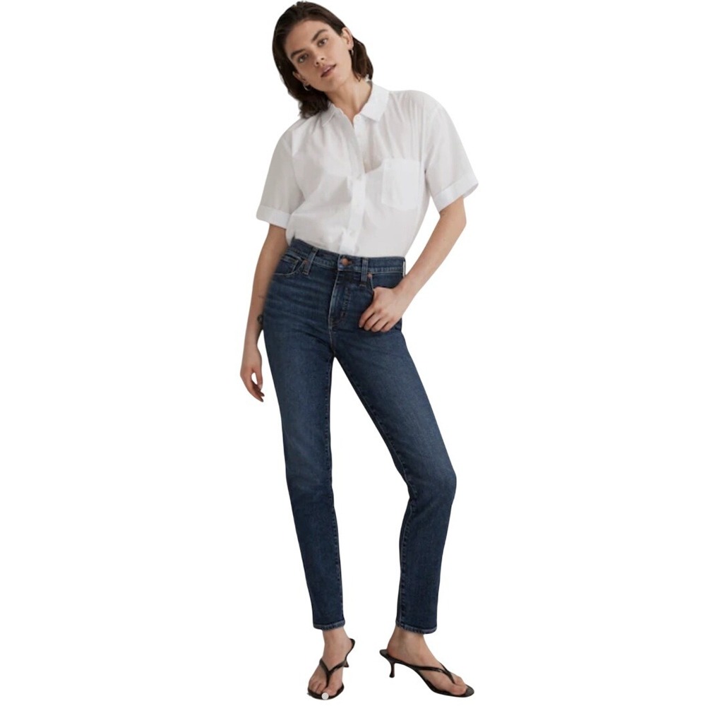 Madewell Mid-Rise Stovepipe Jeans Size 30 Fair Trade Denim‎ NWOT $128